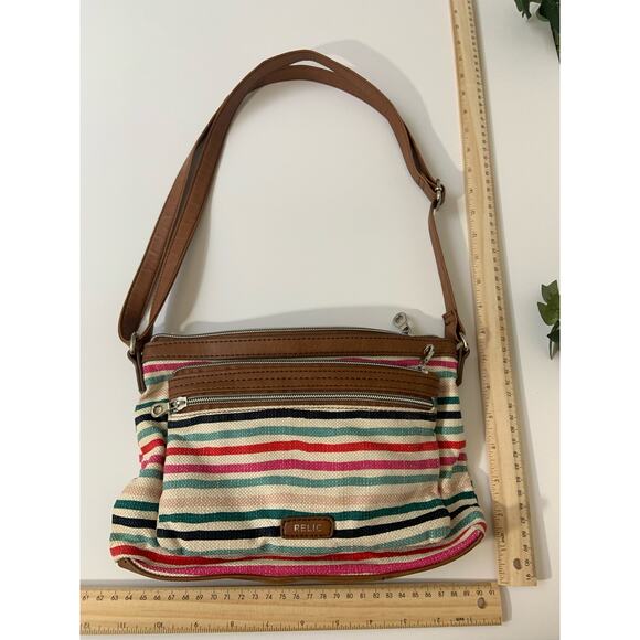 Relic by Fossil Make Today Great Brown and Multicolor Adjustable Crossbody bag - Picture 10 of 10